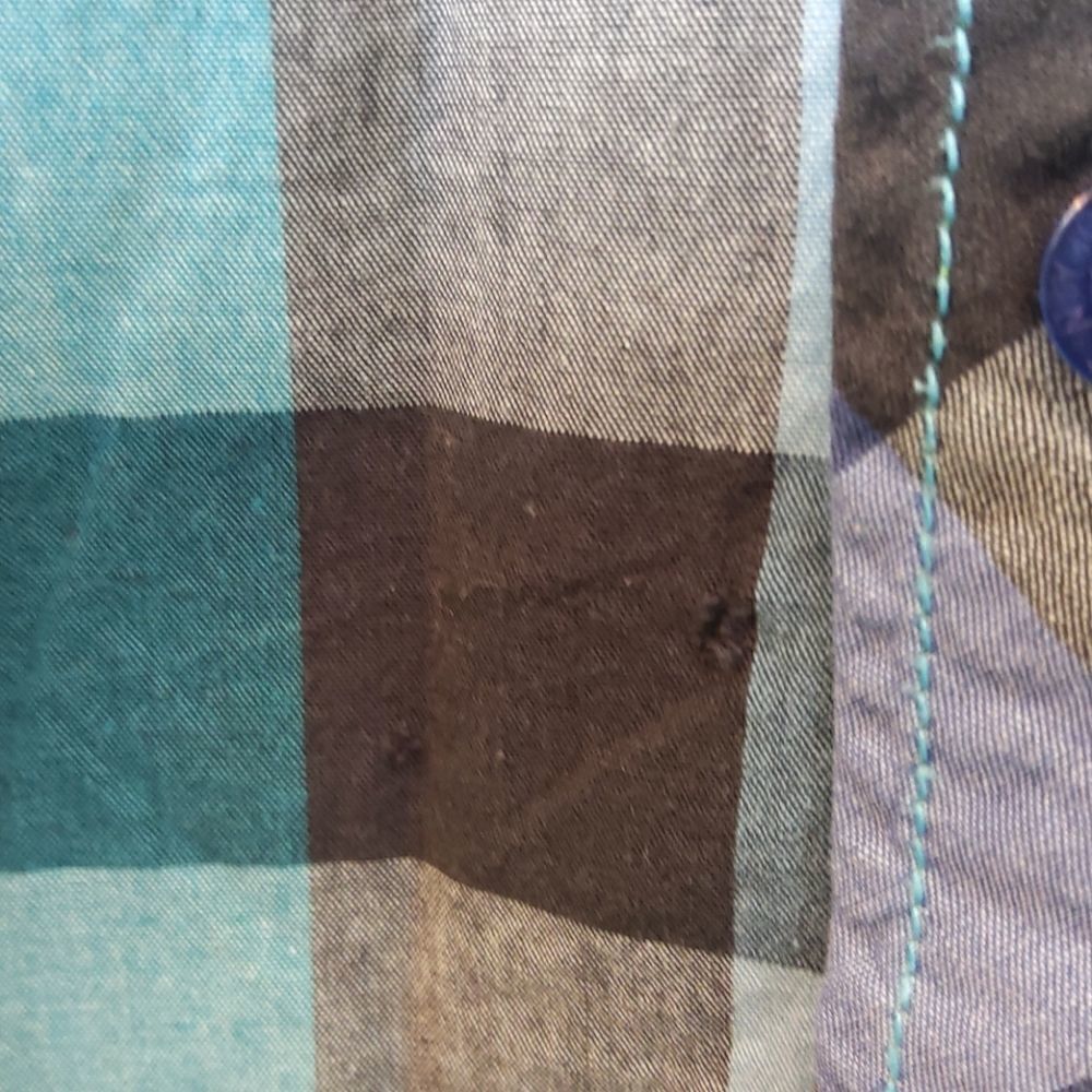 (3/$20) ENYCE button front checkered shirt - Picture 12 of 12